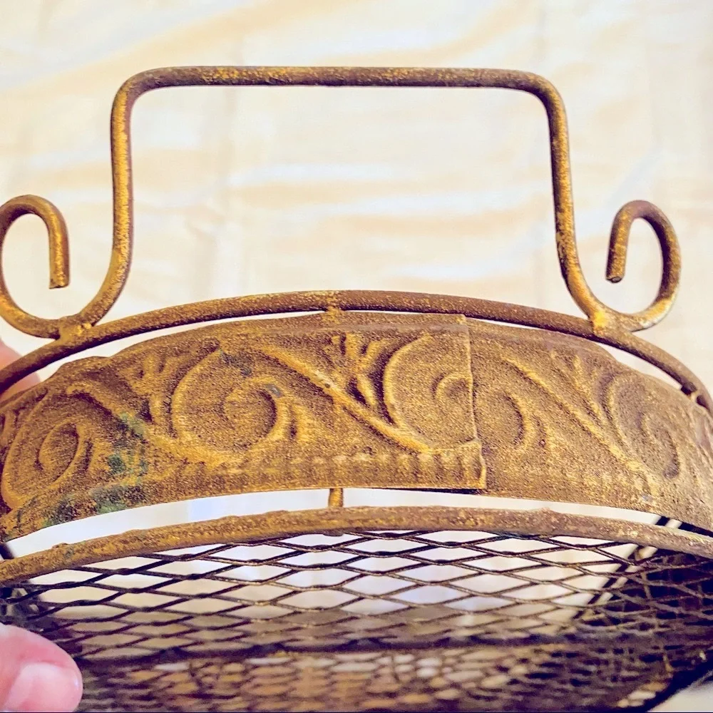 Metal Tray Golden patina look By Pier 1 NWOT